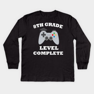 2022 8th Grade Graduation Gamer Graduation Kids Long Sleeve T-Shirt